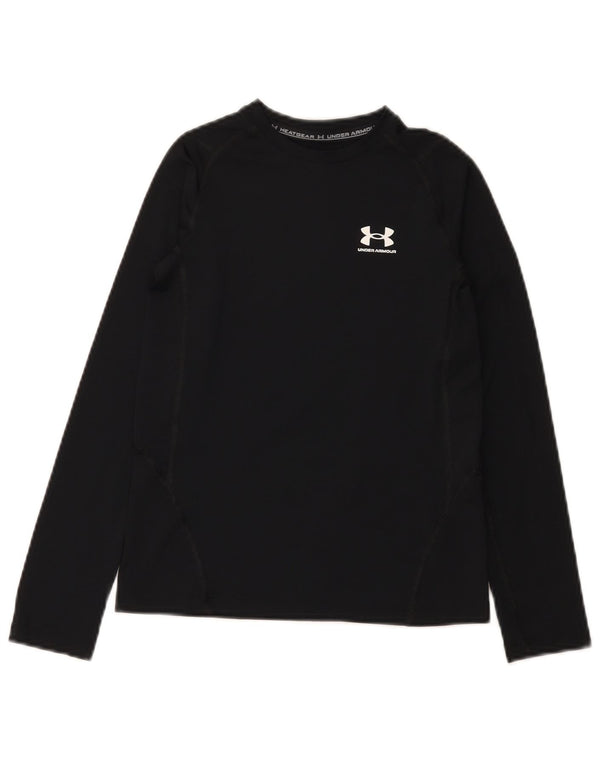 Under Armour Boys Heat Gear Top Langærmet 9-10 år Medium Sort