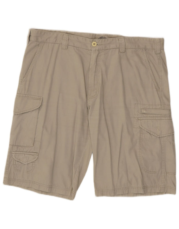 VINTAGE Herre Cargo Shorts IT 56 3XL W40 Beige