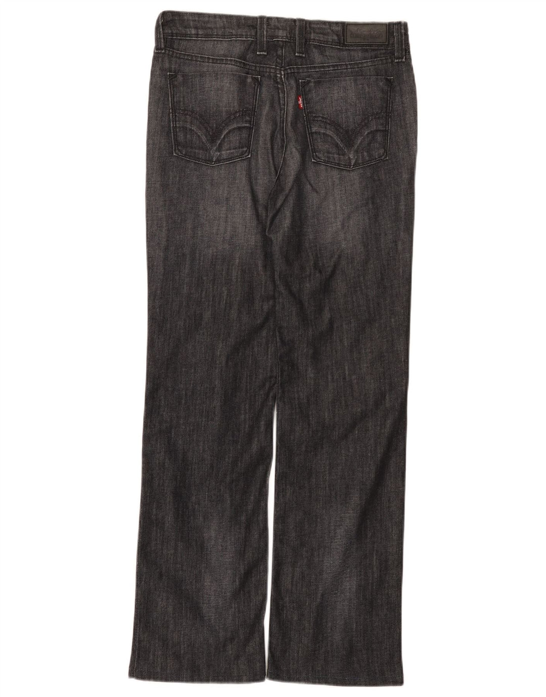 Levi's Dame 627 Straight Jeans W30 L29 Grå Bomuld