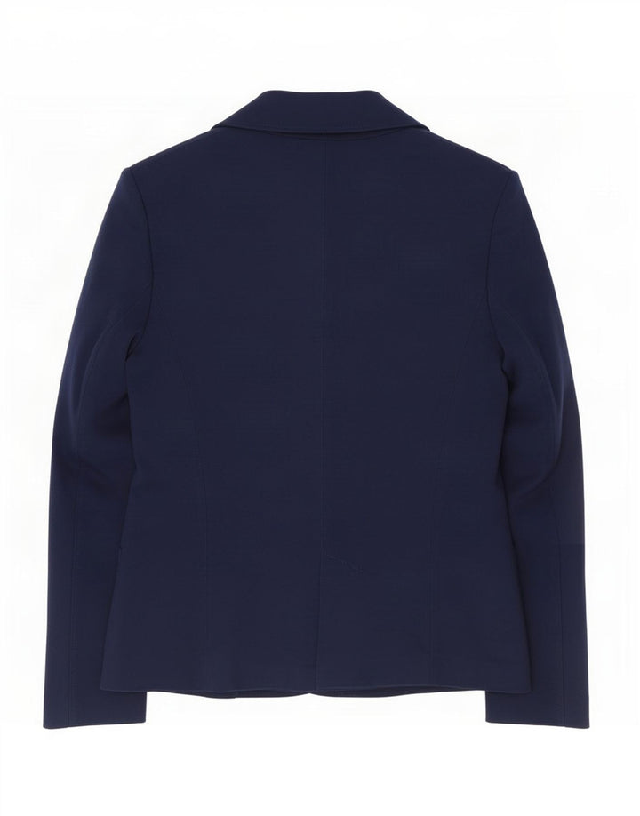 Zara Dame 1 Knap Blazer Jacket UK 10 Small Navy Blue