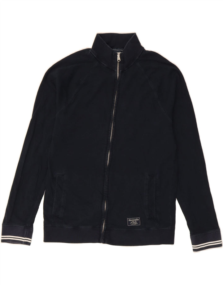 ABERCROMBIE & FITCH Mens Tracksuit Top Jacket Medium Navy Blue Cotton Vintage Abercrombie & Fitch and Second-Hand Abercrombie & Fitch from Messina Hembry 