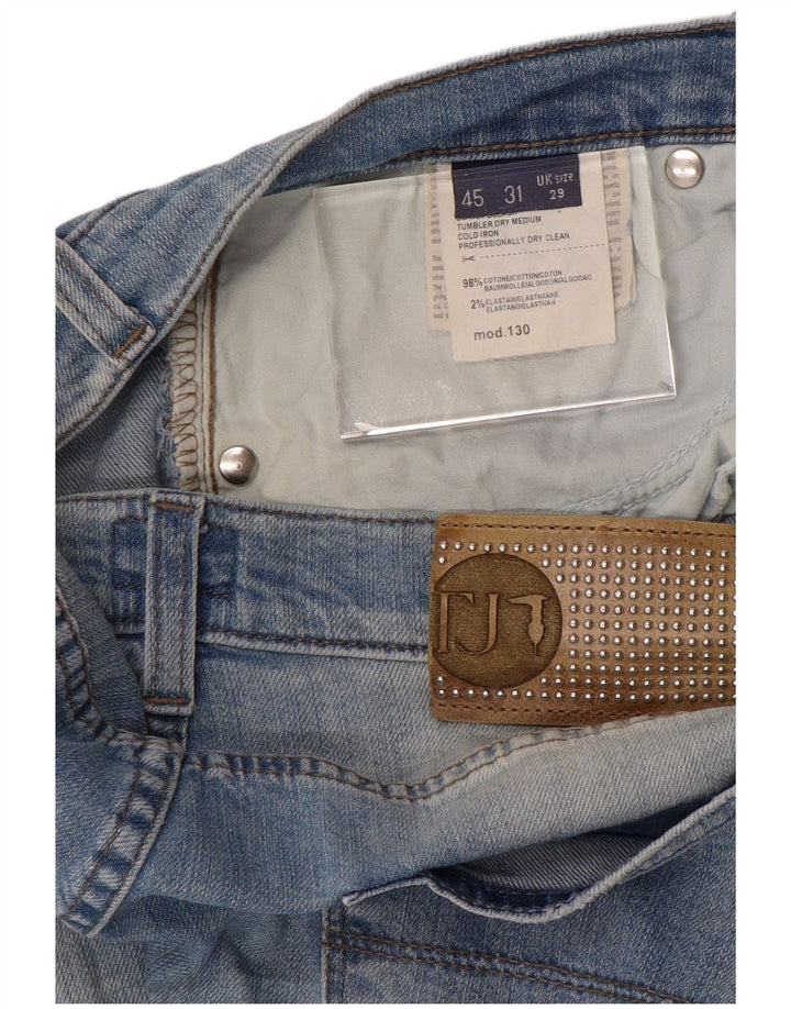 TRUSSARDI JEANS Mens Straight Jeans W29 L28 Blue Cotton
