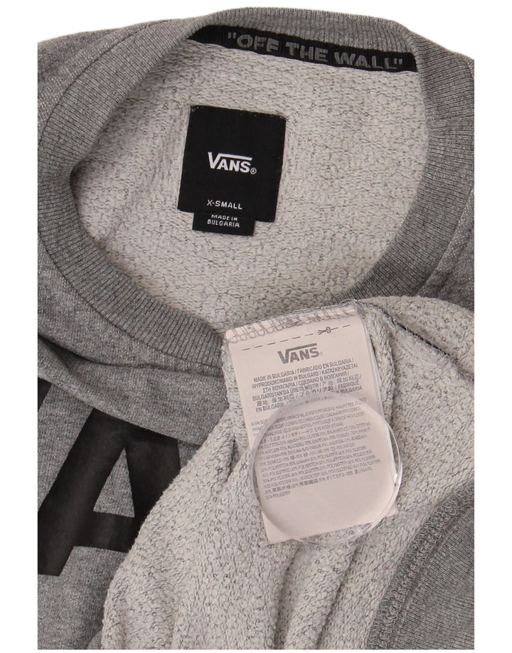 VANS Sweatshirt til mænd XS Grå Flecked Bomuld