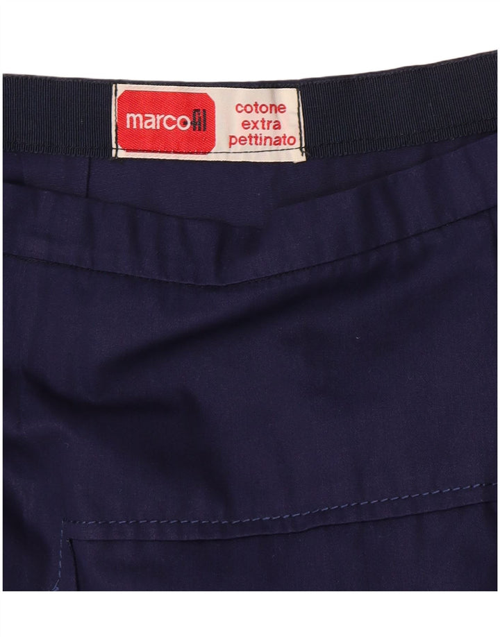 Vintage dame A-line nederdel W28 Medium marineblå bomuld