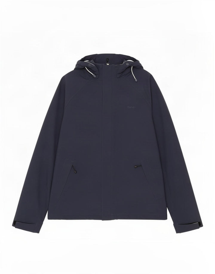 Rohan Herre Hooded Windbreaker Jacket UK 38 Medium Navy Blue Polyamide