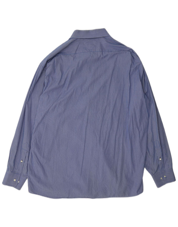 Tommy Hilfiger Herre Regular Fit skjorte str. 18 2XL Blå nålestribet bomuld