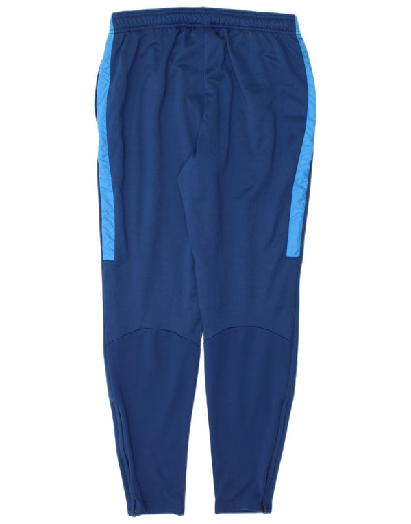 Nike Mens Dri Fit Tracksuit Trousers Medium  Blue Colourblock Polyester