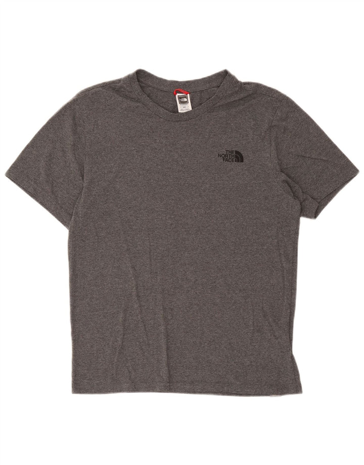 The North Face Herre T-Shirt Top Medium Grey Flecked Bomuld