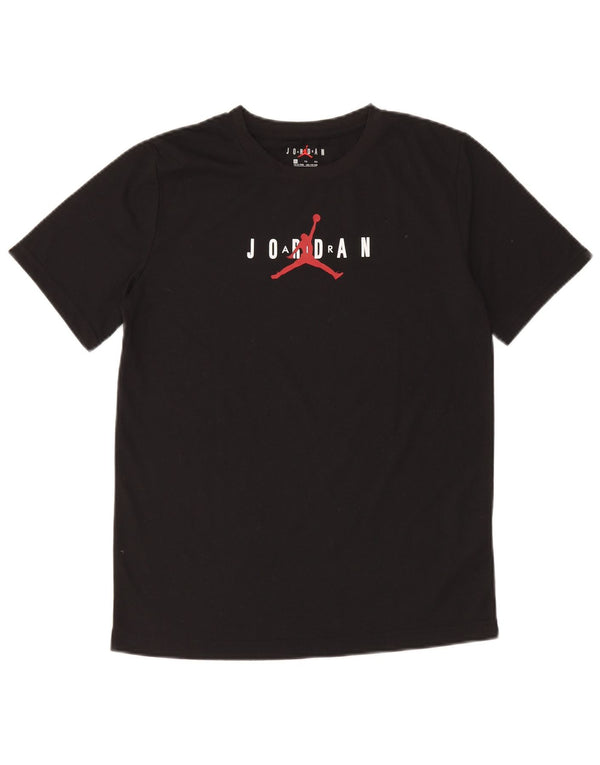 Jordan Boys Grafisk T-Shirt Top 13-14 år XL Sort Polyester