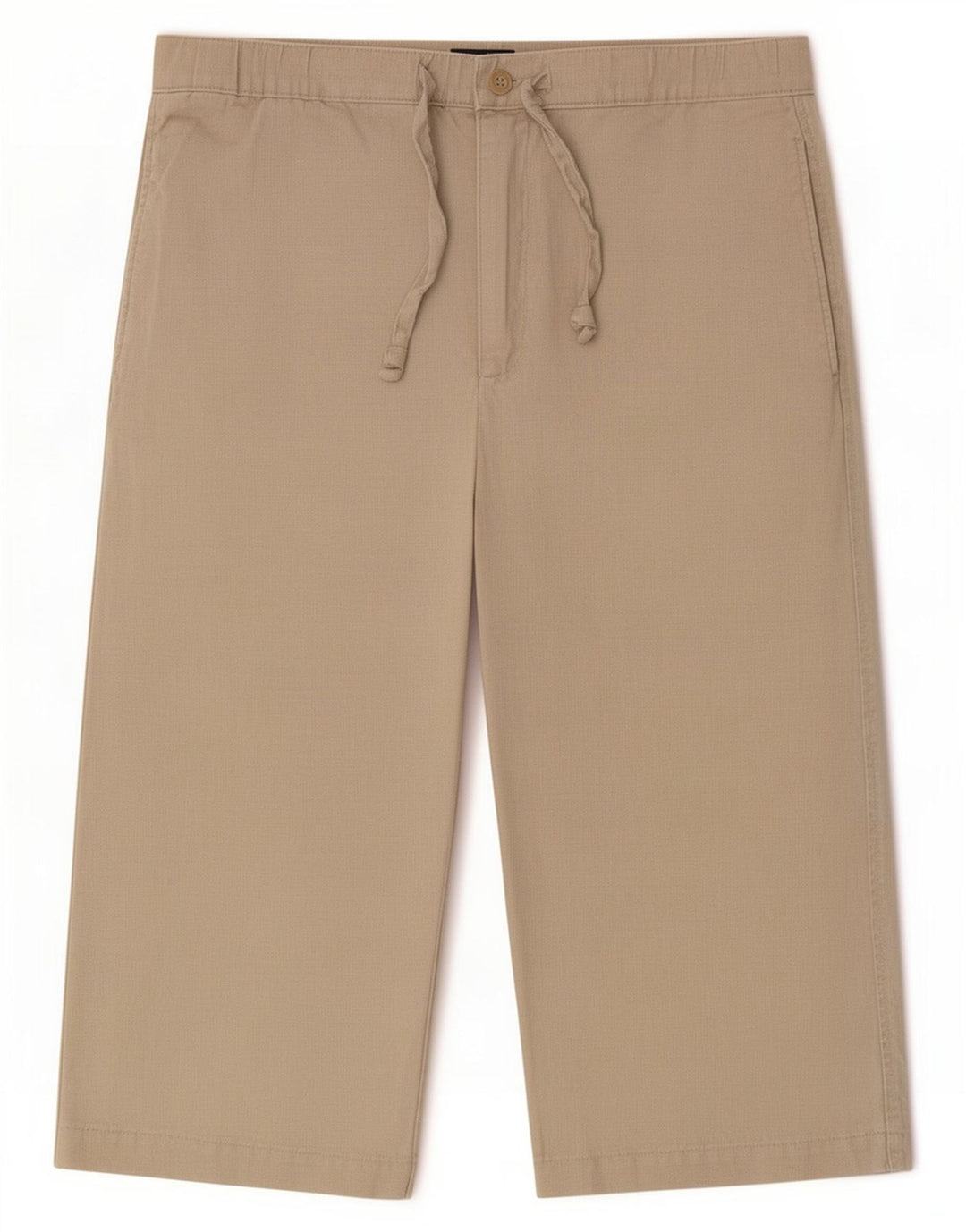 Marks & Spencer Herre Blue Harbor Capri Bukser W32 Medium Beige Linned