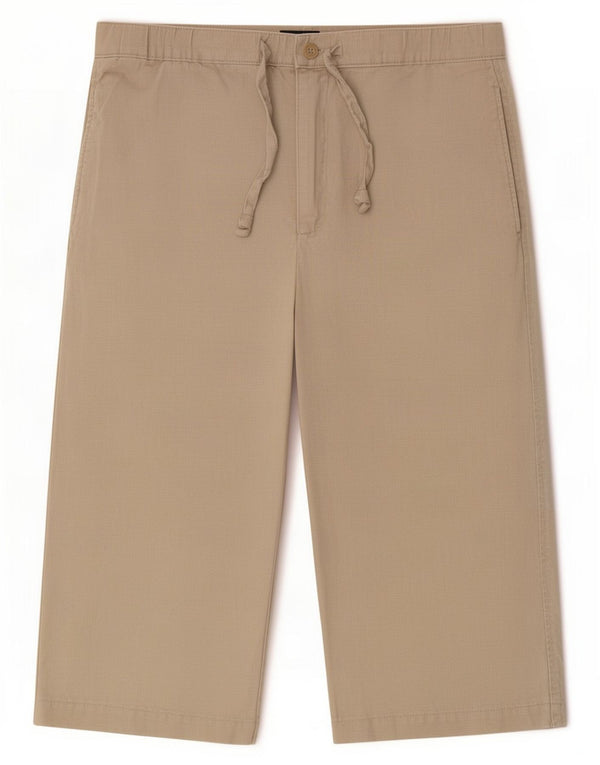 Marks & Spencer Herre Blue Harbor Capri Bukser W32 Medium Beige Linned