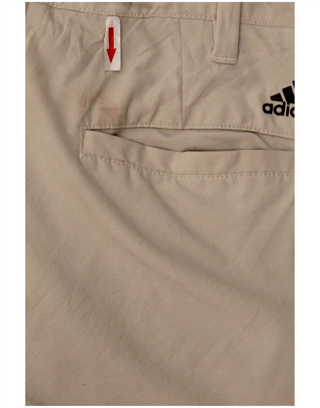 Adidas Straight Chino Bukser til mænd W30 L32 Beige Polyester