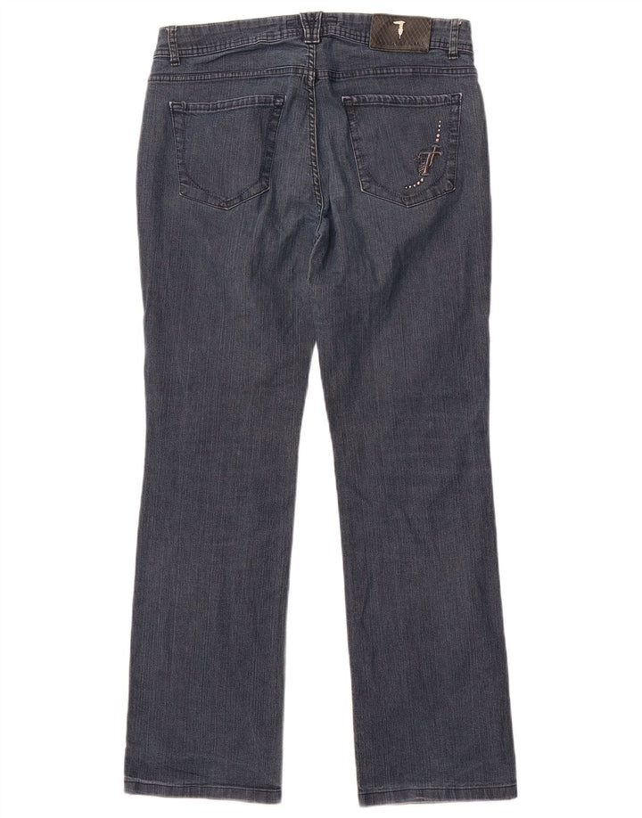 Trussardi lige jeans til kvinder W31 L30 blå bomuld