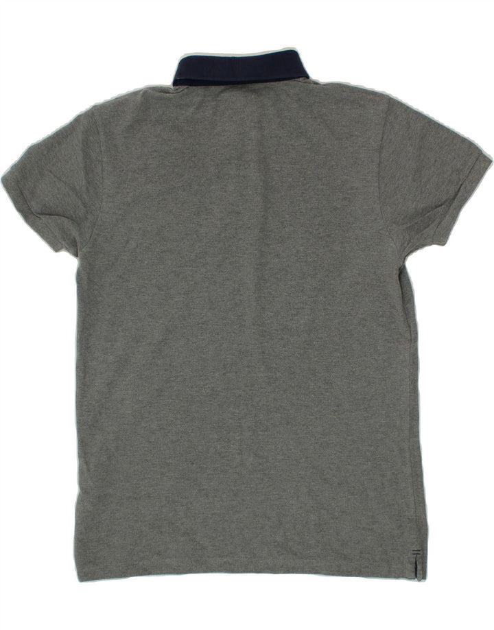 NORTH SAILS Mens Polo Shirt Small Grey Colourblock Cotton Vintage North Sails and Second-Hand North Sails from Messina Hembry 