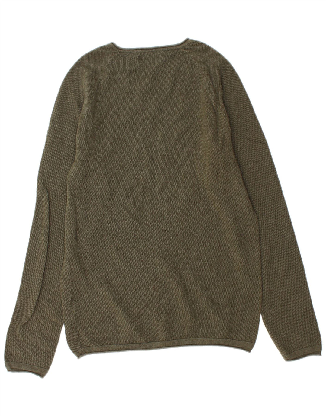 Jack & Jones Herre sweater med rund hals, mellemgrøn bomuld