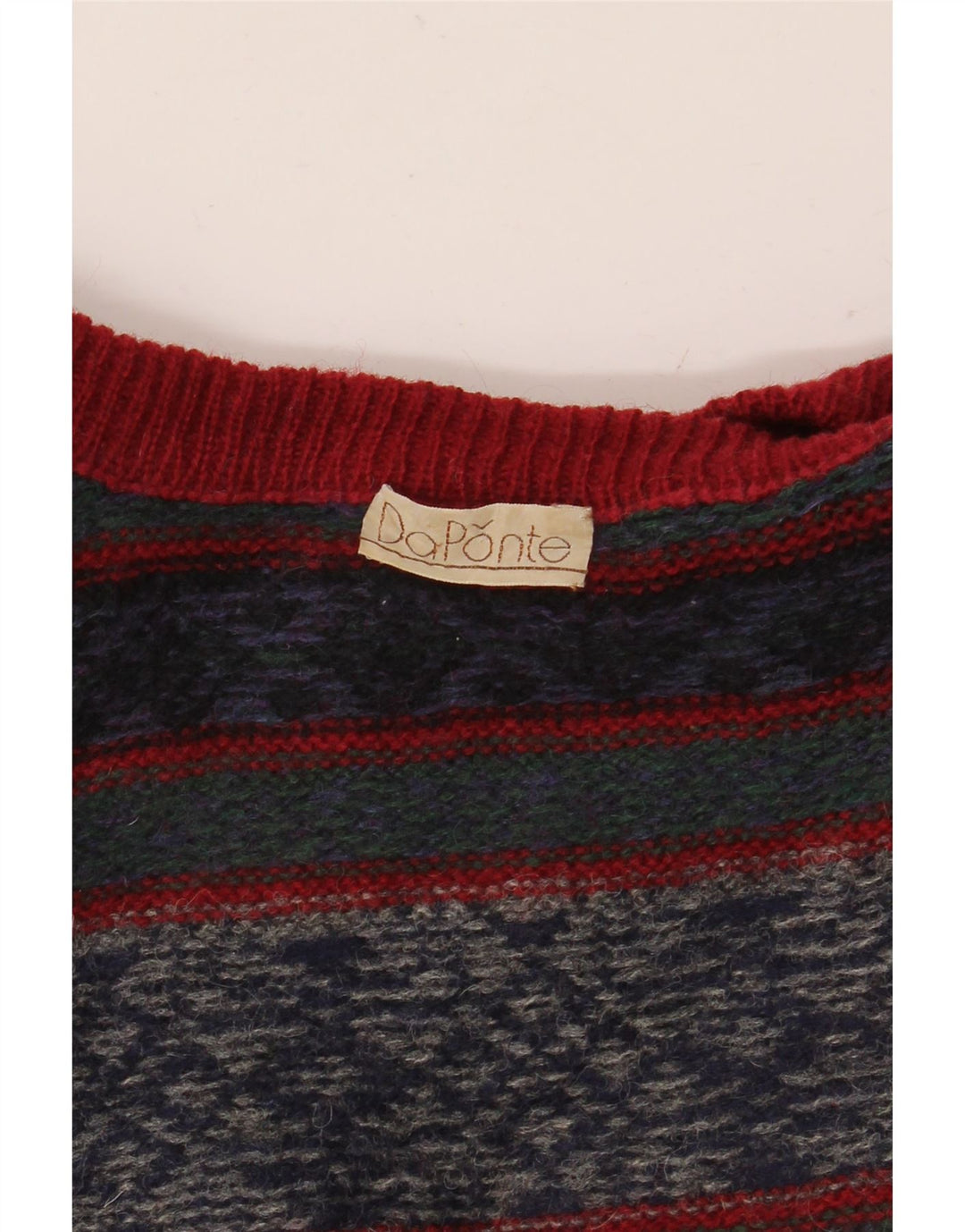 VINTAGE Herretrøjetrøje med rund hals Medium Flerfarvet Fair Isle