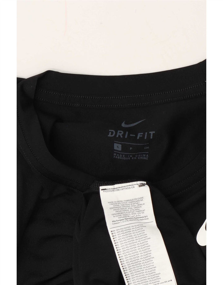 Nike Herre Dri Fit grafisk T-shirt Top Lille sort Camouflage Polyester