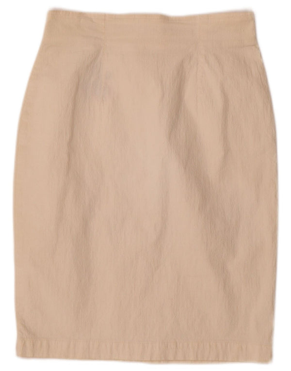 Nazareno Gabrielli Kvinder High Waist Pencil Skirt IT 46 Large W26 Off White