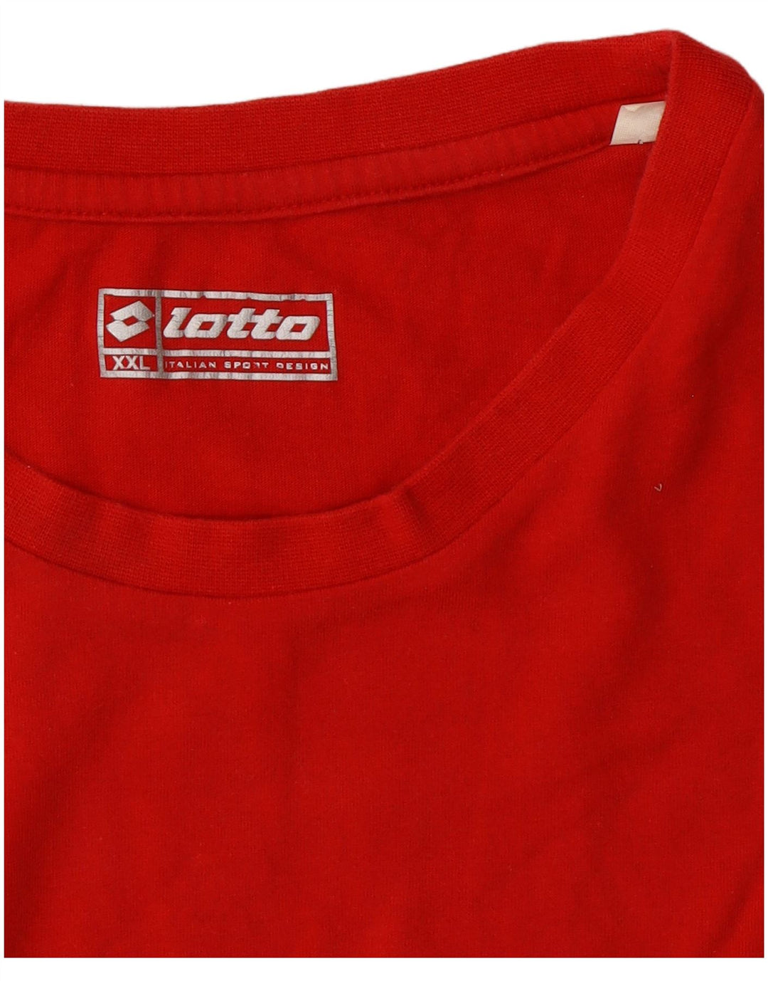 LOTTO Herre T-Shirt Top 2XL Rød Syntetisk