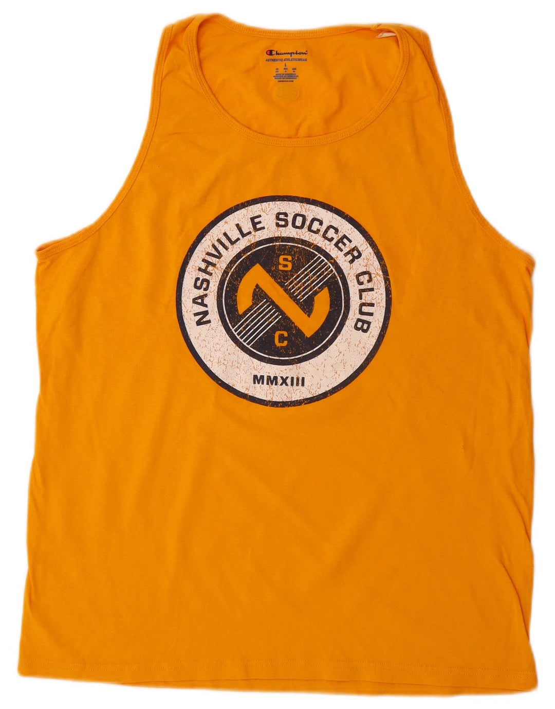 Champion Herre Grafisk Vest Top Stor Orange Bomuld