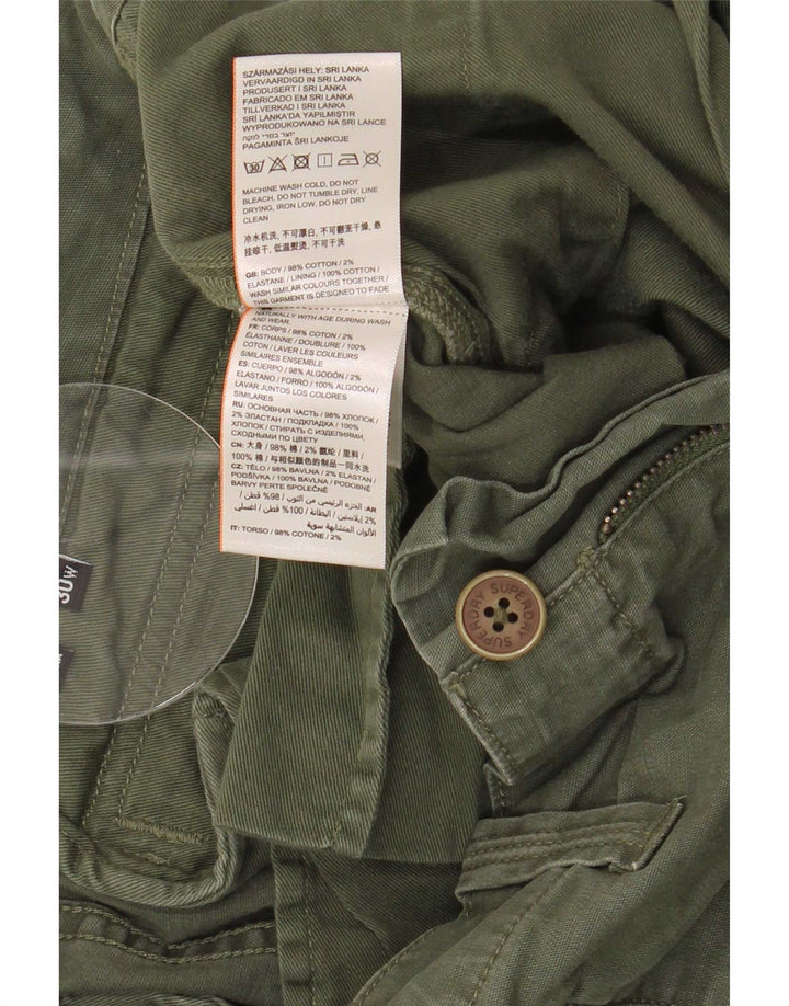 Superdry Cargo Shorts til mænd W30 mellemgrøn bomuld