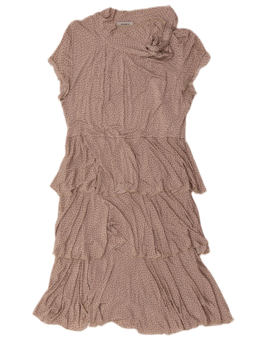 Max & Co. Damekjole UK 14 Stor beige plettet viskose