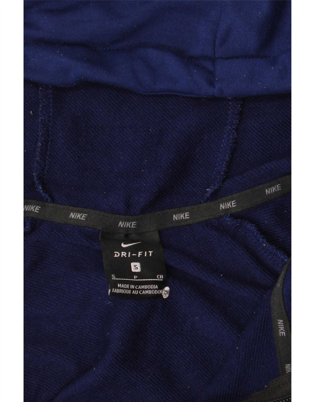 Nike Herre Dri Fit Hættetrøje Sweater med lynlås, lille marineblå