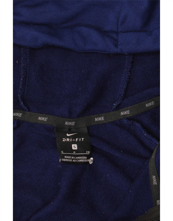 Nike Herre Dri Fit Hættetrøje Sweater med lynlås, lille marineblå