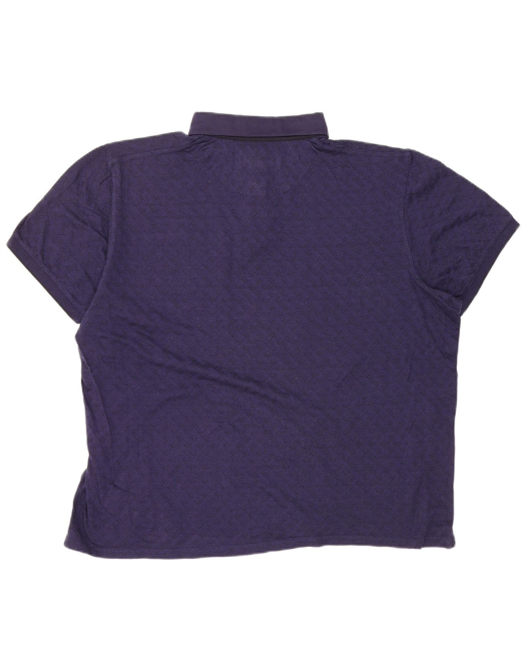 Ted Baker herre polo shirt str. 6 2XL marineblå ternet bomuld