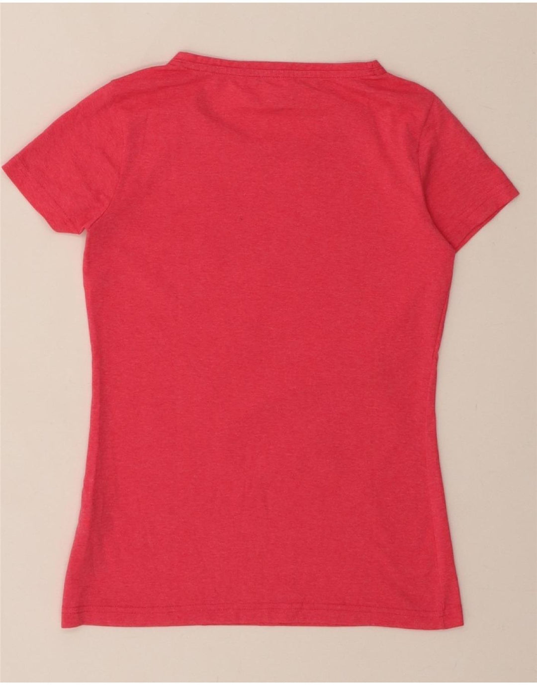 ASICS Womens Graphic T-Shirt Top UK 8 Small Pink Cotton
