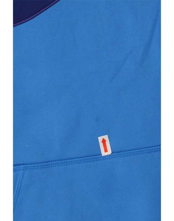 NIKE grafisk hættetrøje til kvinder UK 14 Medium Blue Polyester