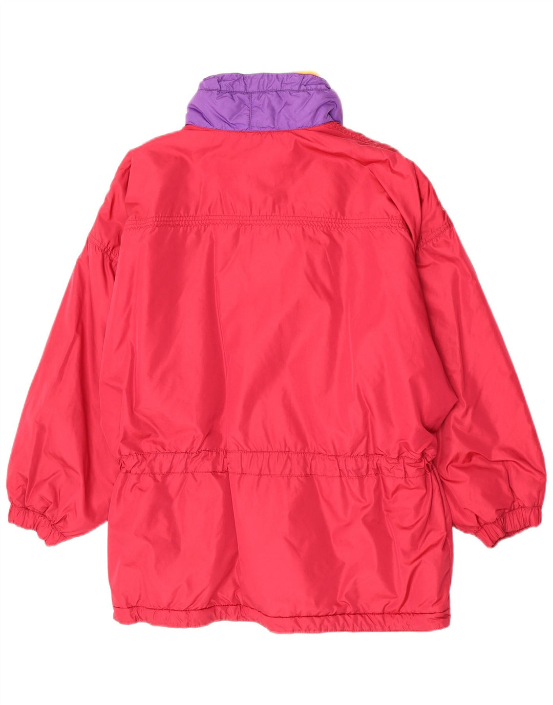 Vintage oversize skijakke til kvinder IT 44/46 Medium Rød Colourblock