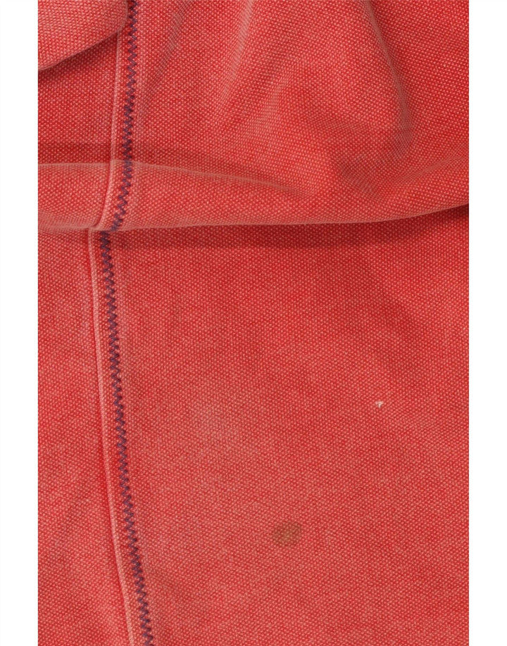 Fat Face Herre Zip Neck Sweatshirt Jumper Large Rød Bomuld