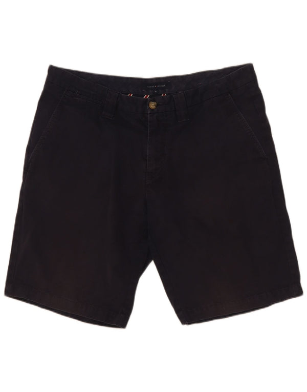 Tommy Hilfiger Herre Chino Shorts W36 Large Navy Blue Bomuld