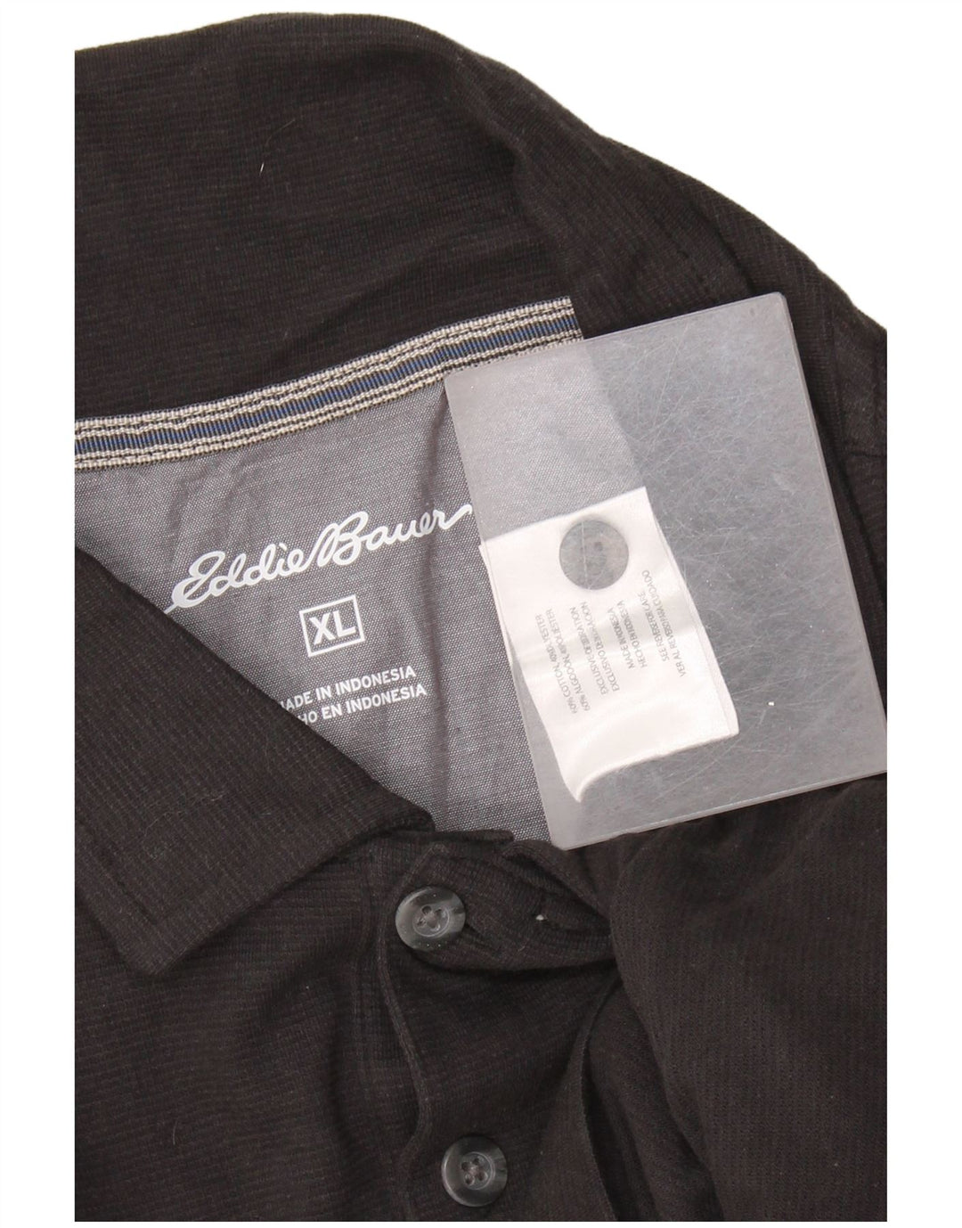 Eddie Bauer herre poloshirt XL sort bomuld