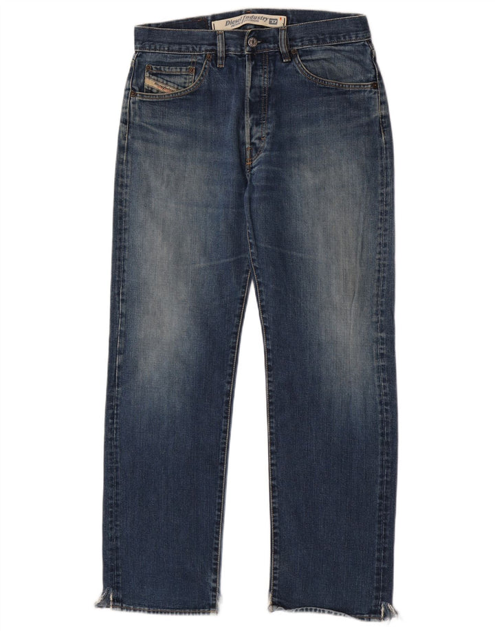 Diesel Straight Jeans til mænd W32 L30 Blå Bomuld