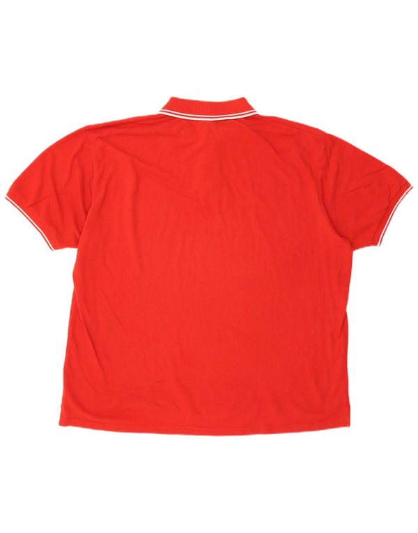 Asics herre poloshirt 3XL rød bomuld