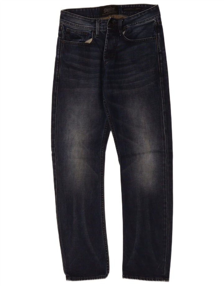 Superdry Herre Copperfill Løse jeans W28 L30 Marineblå Bomuld