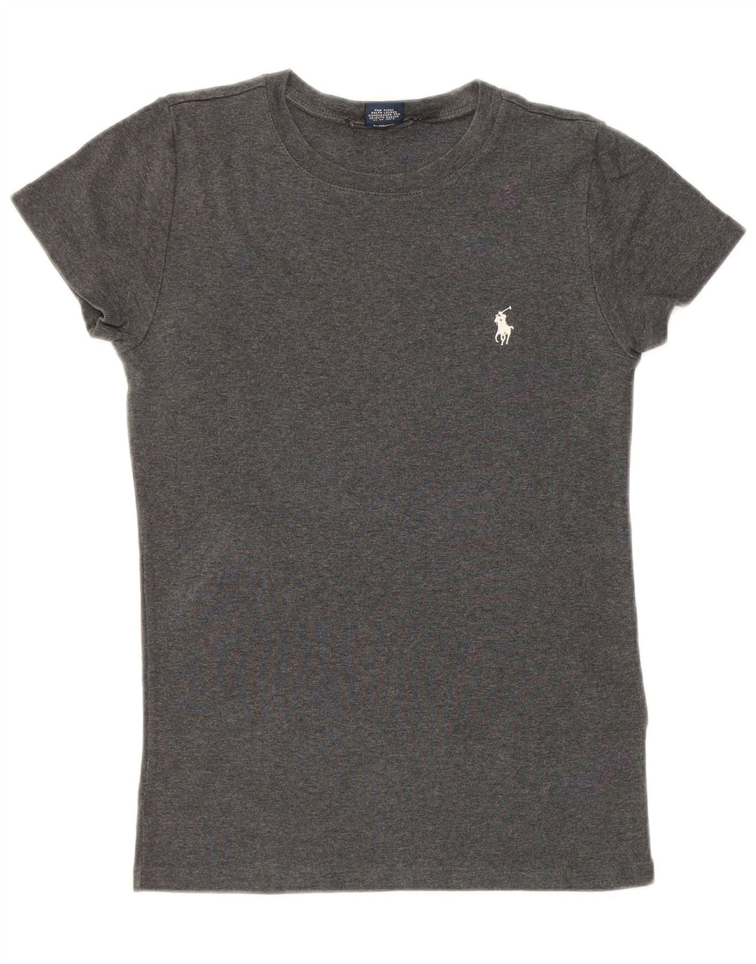 Ralph Lauren Dame T-Shirt Top UK 12 Medium Grå Bomuld