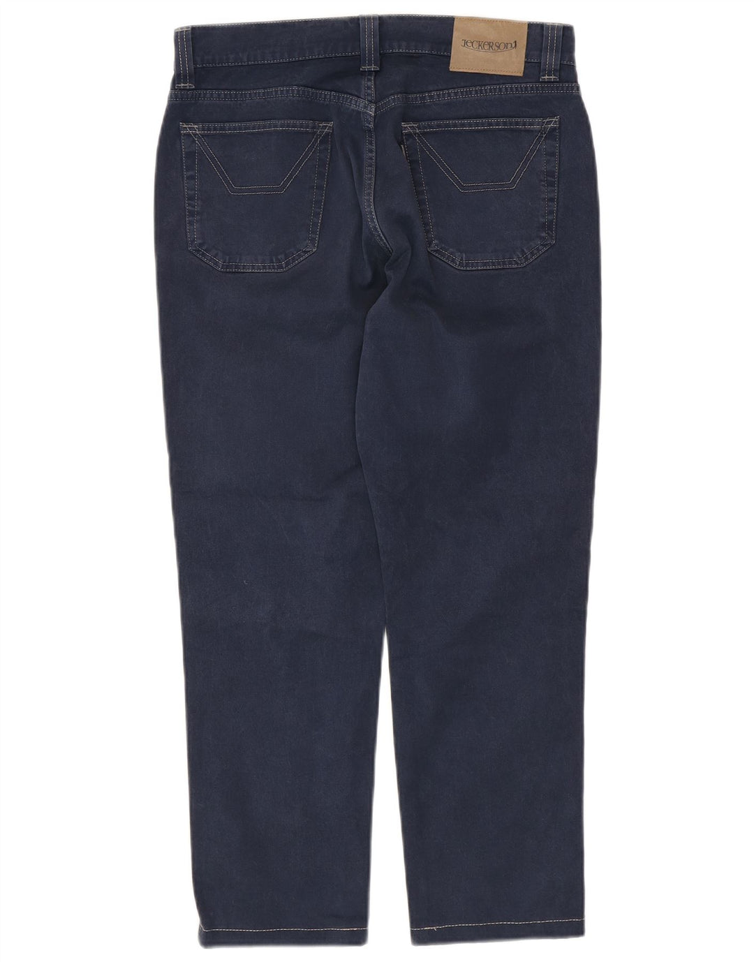 JECKERSON Herre Slim Casual Bukser W32 L26 Marineblå Bomuld