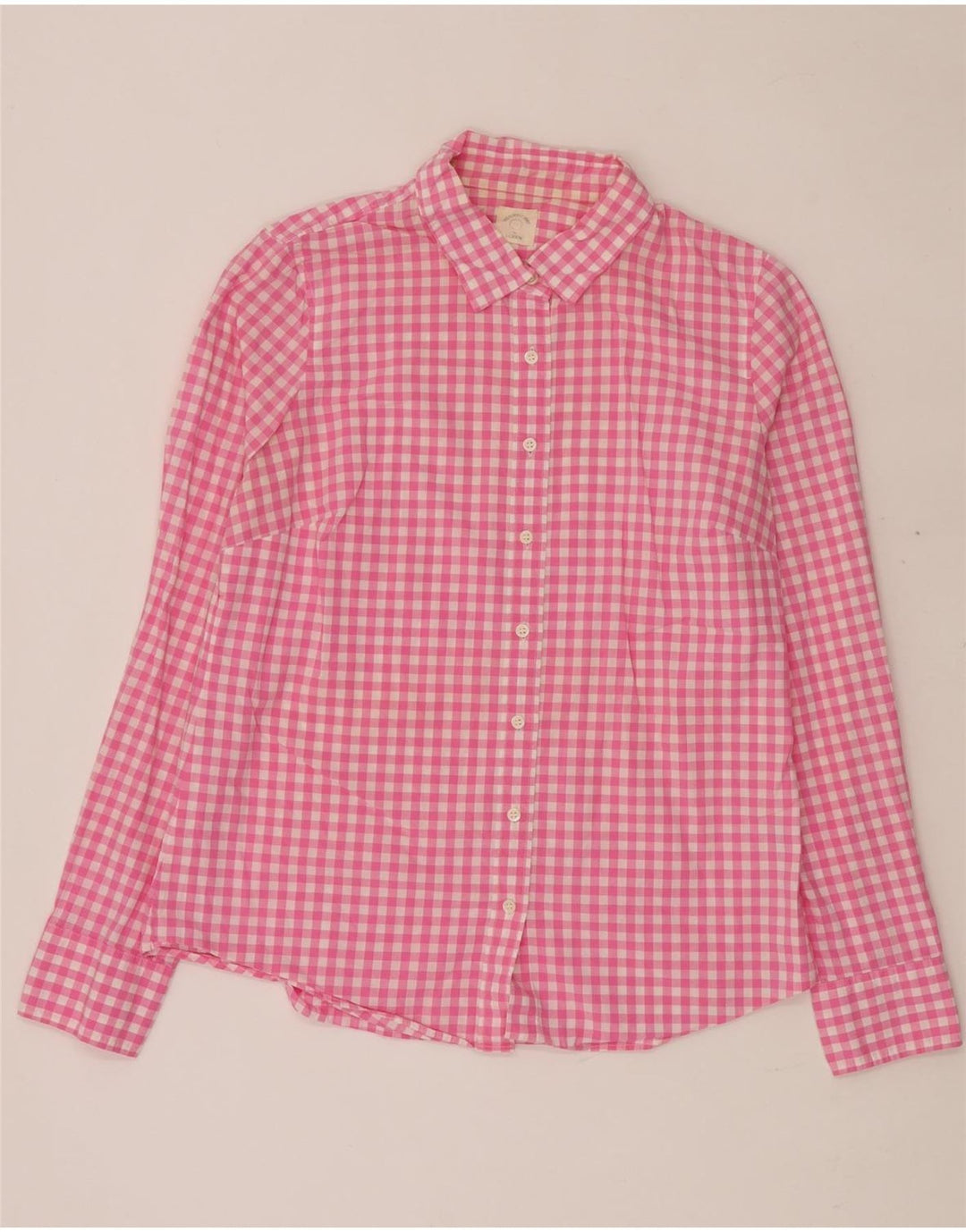 J. CREW Dameskjorte UK 14 Medium Pink Gingham