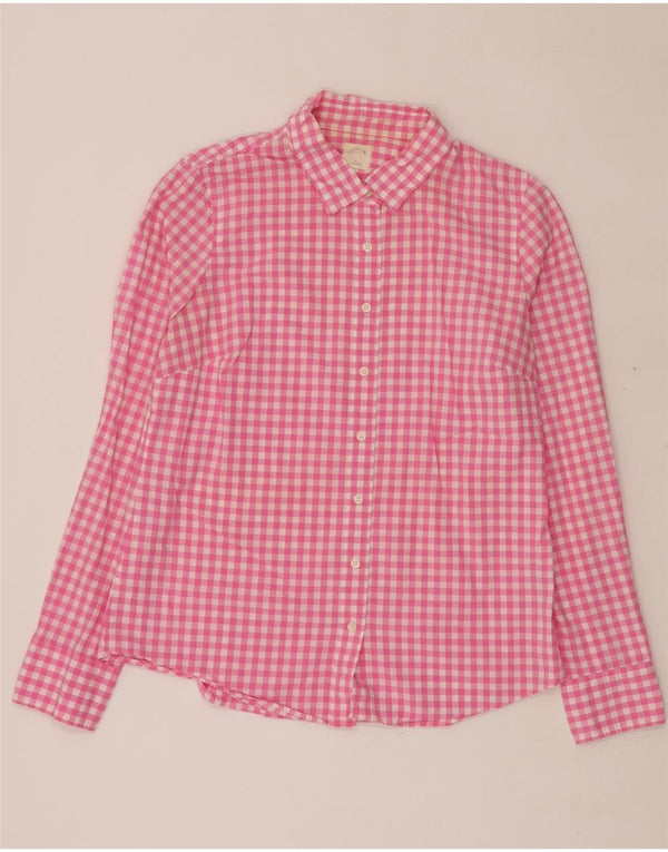 J. CREW Dameskjorte UK 14 Medium Pink Gingham