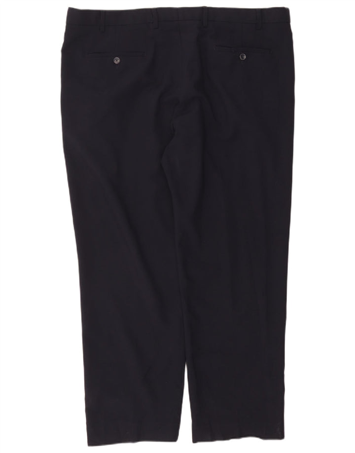 Marks & Spencer Herre Regular Straight Chino Bukser W42 L29 Navy Blue