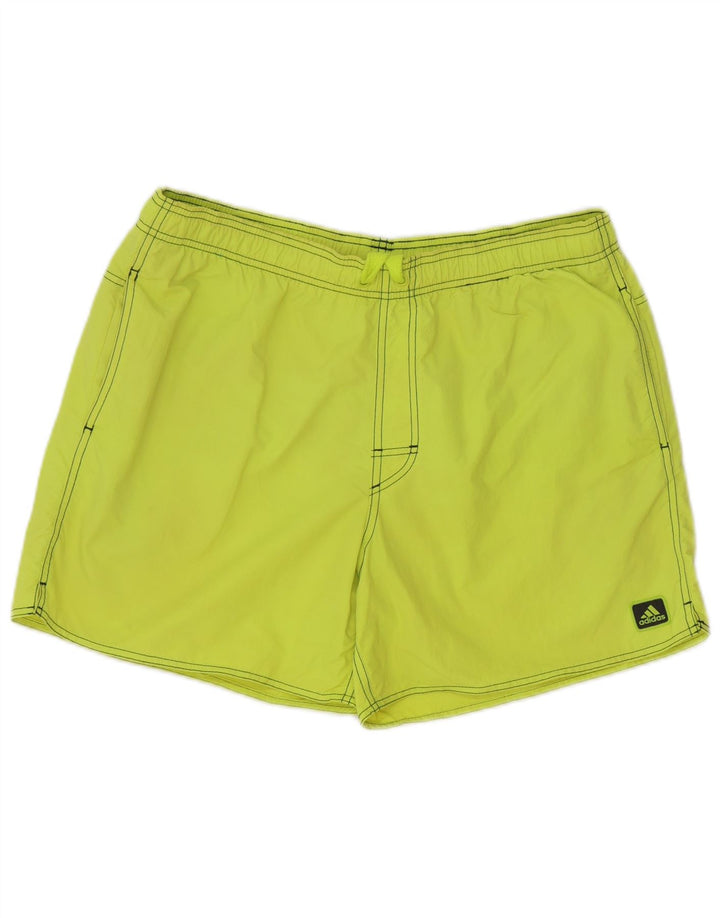Adidas Badeshorts til mænd, store grønne polyester