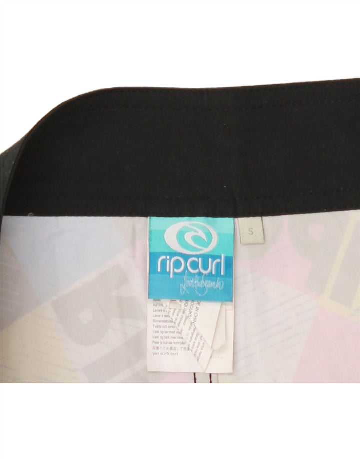 RIP CURL Mens Graphic Swimming Shorts Small Multicoloured Check Polyester Vintage Rip Curl and Second-Hand Rip Curl from Messina Hembry 
