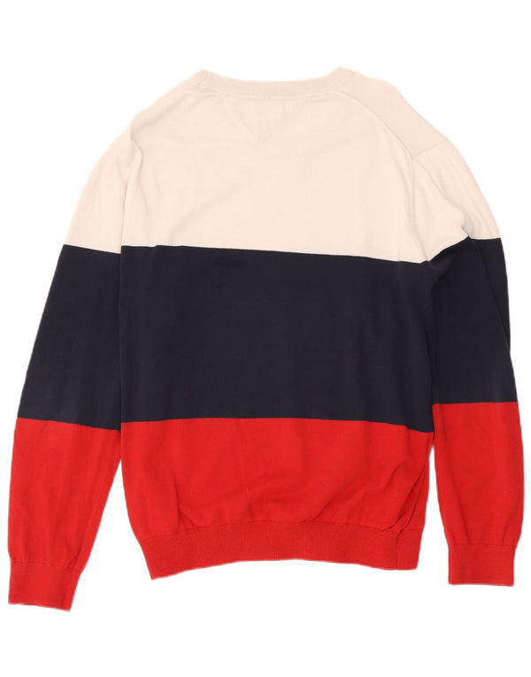 Tommy Hilfiger Dame Boat Neck Jumper Sweater UK 18 XL Flerfarvet