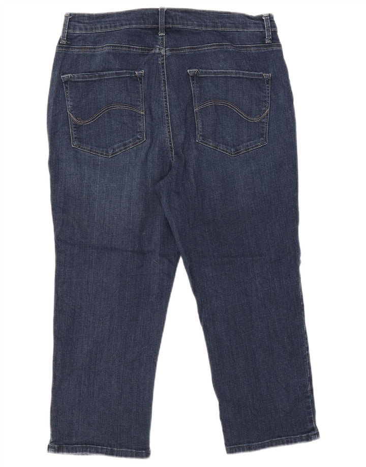 LEE Dame Platinum Label Capri Jeans W34 L21 Marineblå