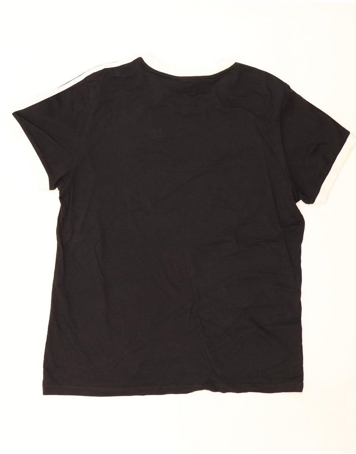Adidas Herre T-Shirt Top Stor Sort