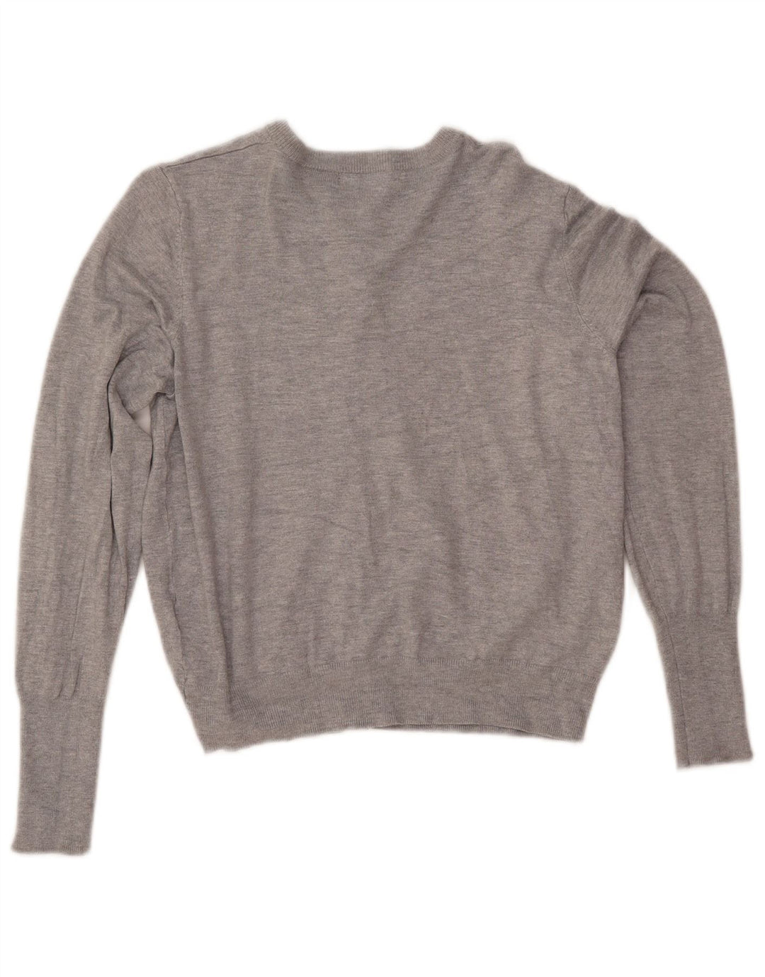 MARKS & SPENCER Dame Crop cardigan sweater UK 14 Medium Grey Viscose