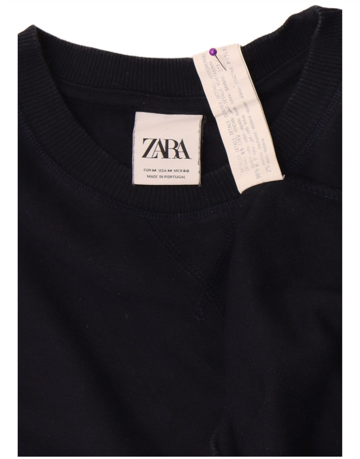 Zara Sweatshirt til mænd Medium Marineblå Bomuld